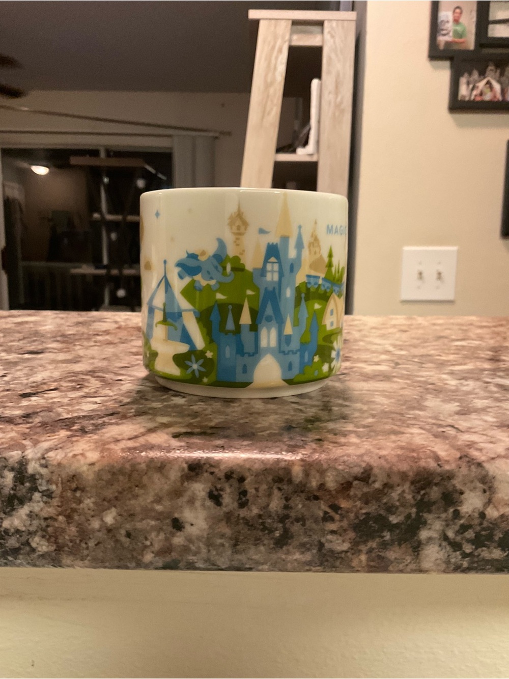Starbucks Blue and Green Magic Kingdom Castle Ceramic Mug You Are Here